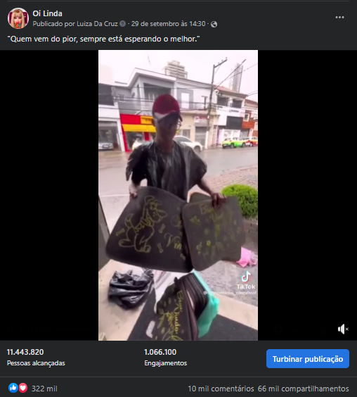 Resultados da Postagem em Oi linda